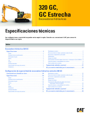 Rupsgraafmachines Caterpillar 320GC