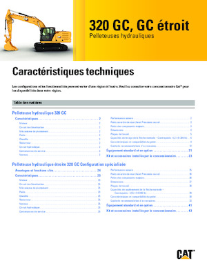 Rupsgraafmachines Caterpillar 320GC