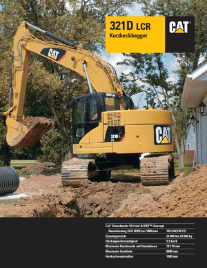 Rupsgraafmachines Caterpillar 321D LCR