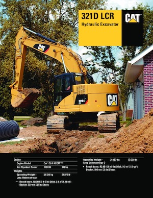 Rupsgraafmachines Caterpillar 321D