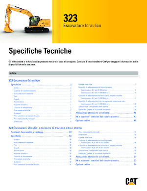Rupsgraafmachines Caterpillar 323
