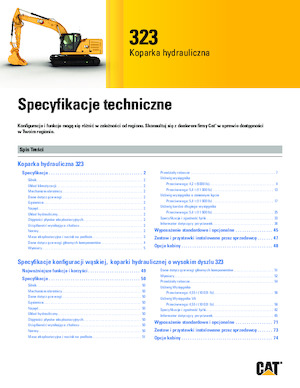 Rupsgraafmachines Caterpillar 323