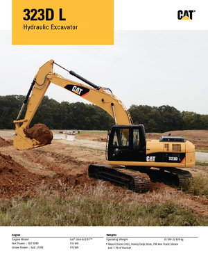 Rupsgraafmachines Caterpillar 323D L