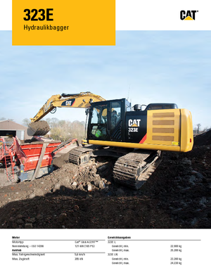 Rupsgraafmachines Caterpillar 323E L