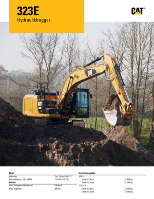 Rupsgraafmachines Caterpillar 323E LN