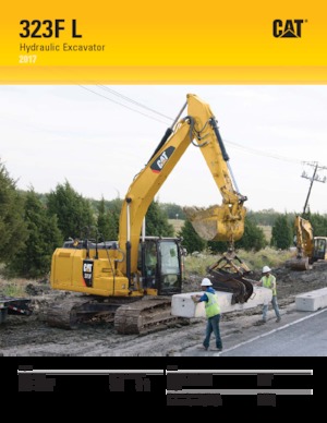 Rupsgraafmachines Caterpillar 323F L