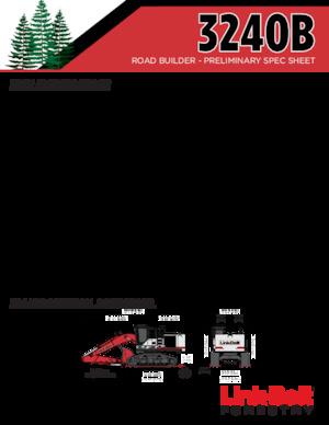 Rupsgraafmachines Link-Belt 3240B TL