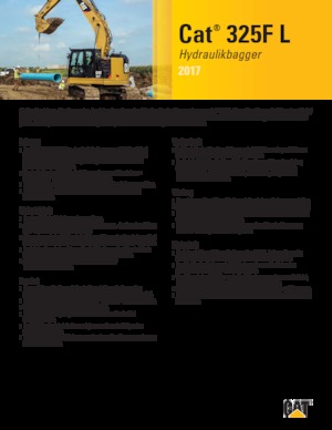 Rupsgraafmachines Caterpillar 325F L