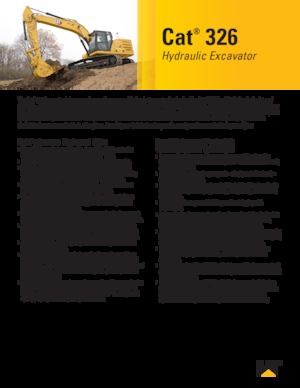 Rupsgraafmachines Caterpillar 326