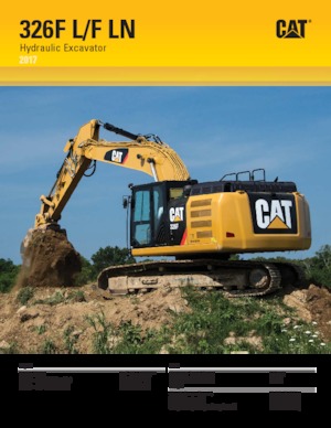 Rupsgraafmachines Caterpillar 326F L