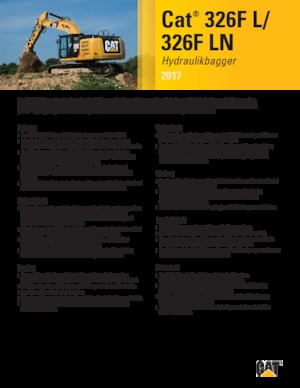 Rupsgraafmachines Caterpillar 326F LN
