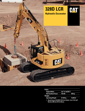 Rupsgraafmachines Caterpillar 328D LCR