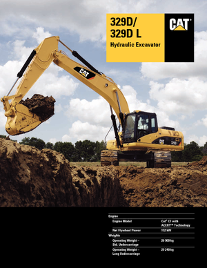 Rupsgraafmachines Caterpillar 329D LN