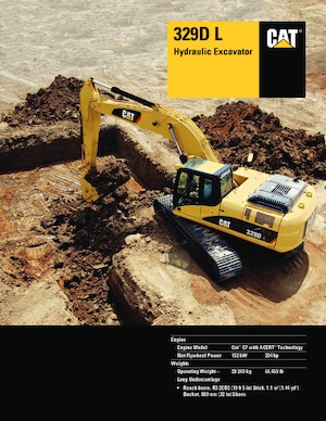 Rupsgraafmachines Caterpillar 329D
