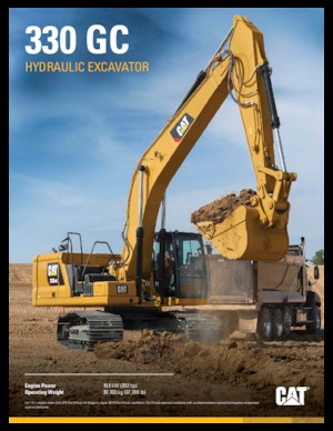 Rupsgraafmachines Caterpillar 330 GC