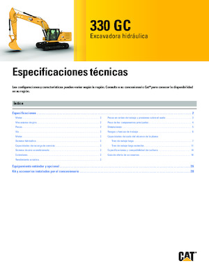 Rupsgraafmachines Caterpillar 330 GC