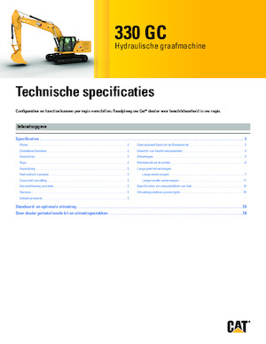 Rupsgraafmachines Caterpillar 330 GC