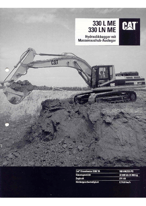 Rupsgraafmachines Caterpillar 330 L N