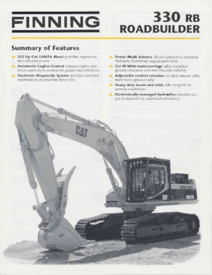 Rupsgraafmachines Caterpillar 330RB