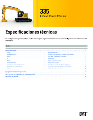 Rupsgraafmachines Caterpillar 335