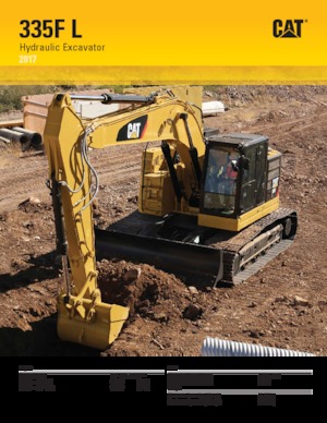 Rupsgraafmachines Caterpillar 335F L