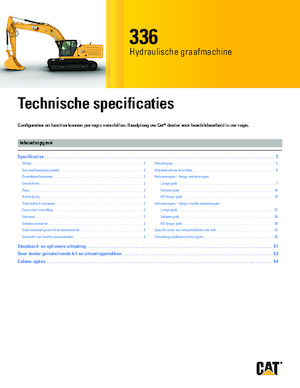 Rupsgraafmachines Caterpillar 336