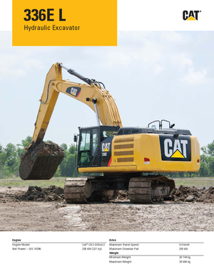 Rupsgraafmachines Caterpillar 336D L