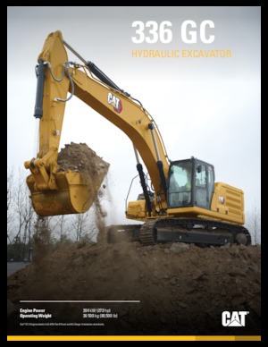 Rupsgraafmachines Caterpillar 336 GC
