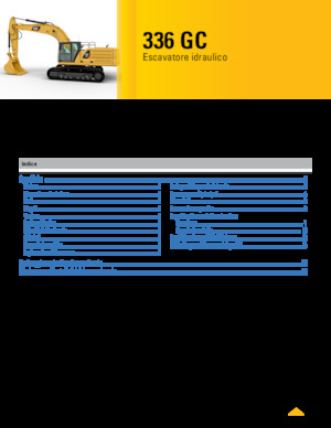 Rupsgraafmachines Caterpillar 336 GC