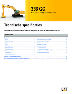 Rupsgraafmachines Caterpillar 336 GC