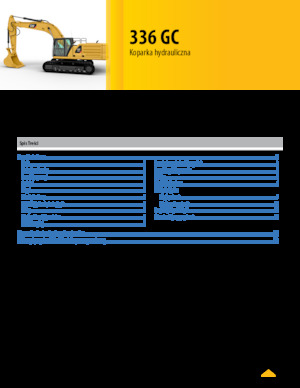 Rupsgraafmachines Caterpillar 336 GC