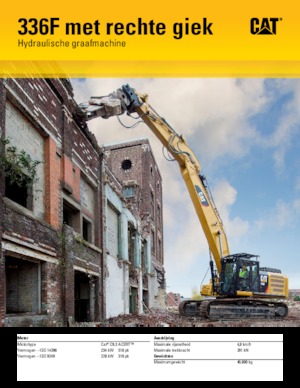 Rupsgraafmachines Caterpillar 336F L XE