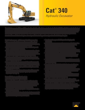 Rupsgraafmachines Caterpillar 340