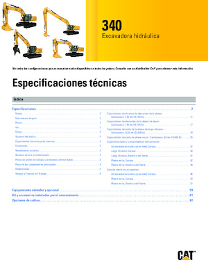 Rupsgraafmachines Caterpillar 340