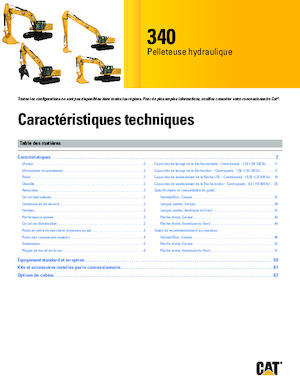 Rupsgraafmachines Caterpillar 340