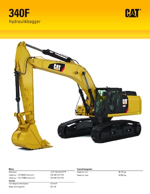 Rupsgraafmachines Caterpillar 340F L