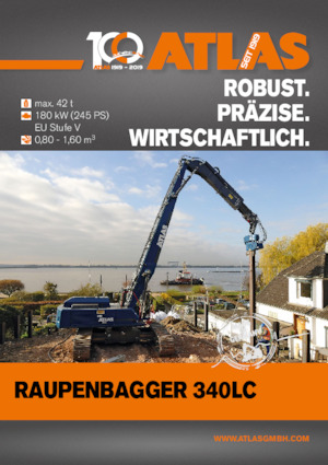 Rupsgraafmachines Atlas 340 LC