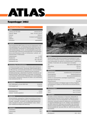 Rupsgraafmachines Atlas 340 LC