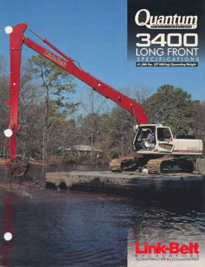 Rupsgraafmachines Link-Belt 3400 Long Front