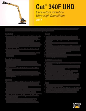 Rupsgraafmachines Caterpillar 340F UHD
