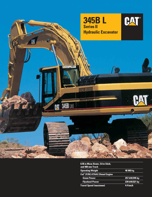 Rupsgraafmachines Caterpillar 345 B L II