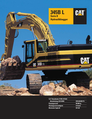 Rupsgraafmachines Caterpillar 345 B L II