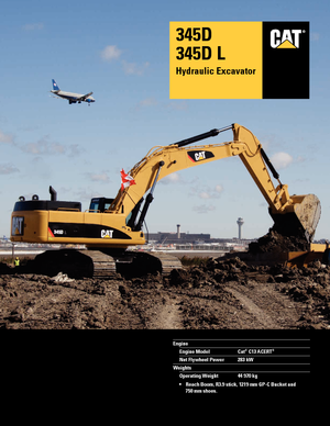 Rupsgraafmachines Caterpillar 345D L