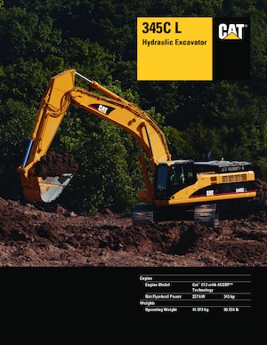 Rupsgraafmachines Caterpillar 345C