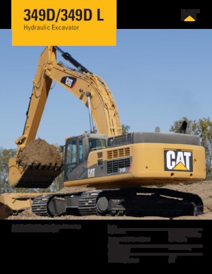 Rupsgraafmachines Caterpillar 349D