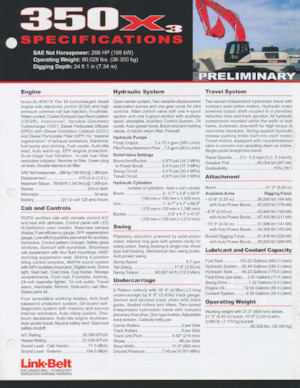 Rupsgraafmachines Link-Belt 350 X3