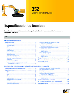 Rupsgraafmachines Caterpillar 352