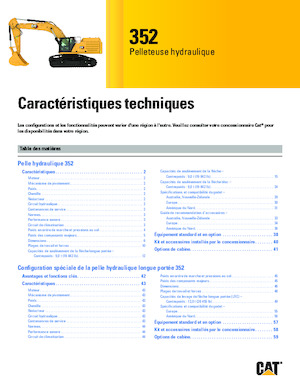 Rupsgraafmachines Caterpillar 352