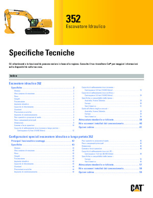 Rupsgraafmachines Caterpillar 352