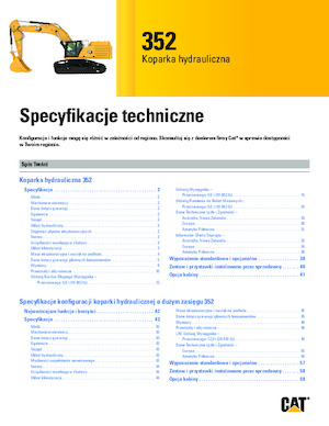 Rupsgraafmachines Caterpillar 352